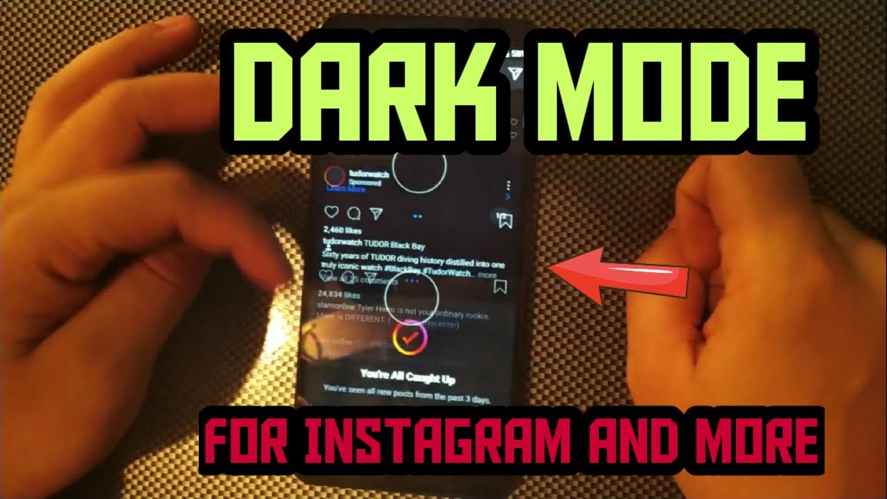 How to get Dark mode on Instagram on Any Android - YouTube