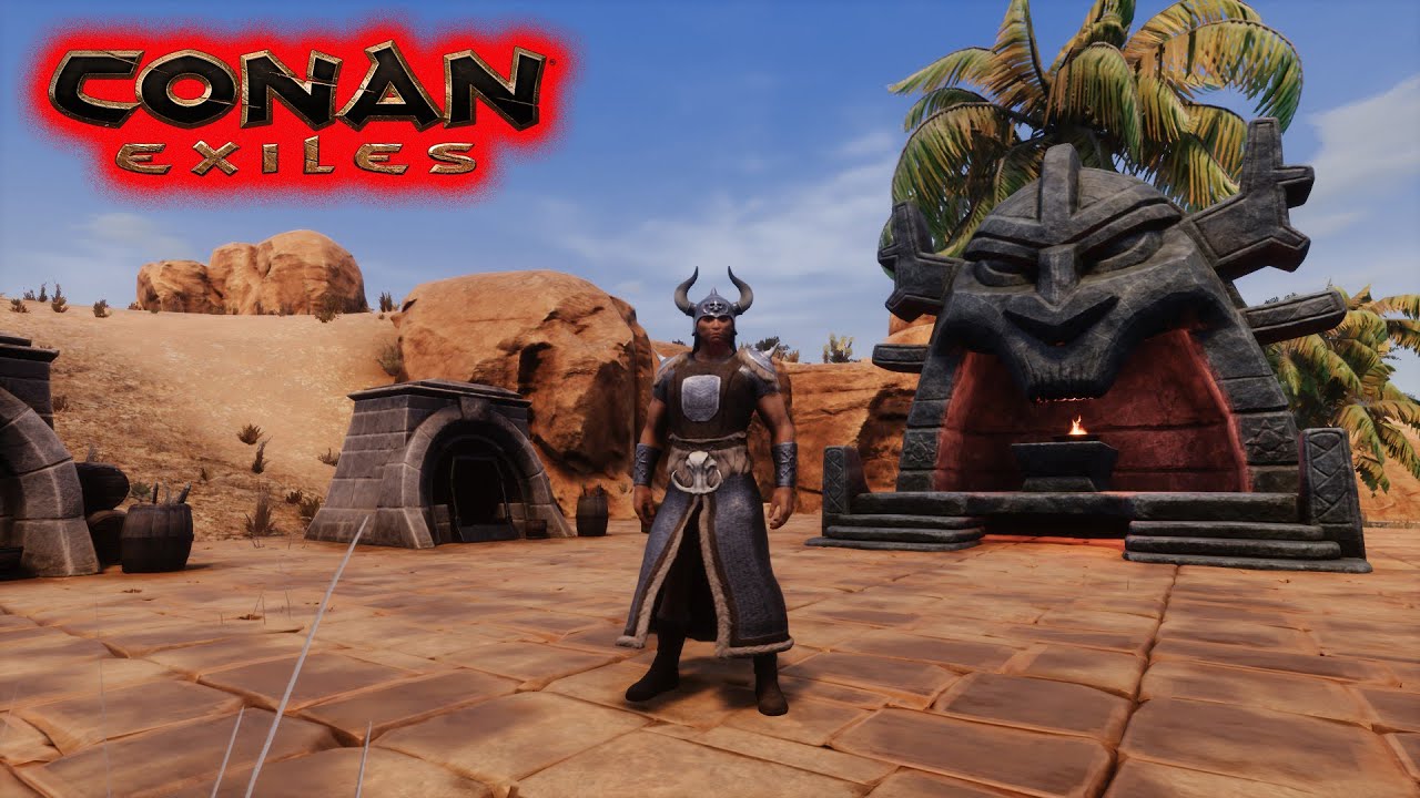 Conan Exiles CZ (65) Warpaint, Black Ice weapon Siege cauldron a