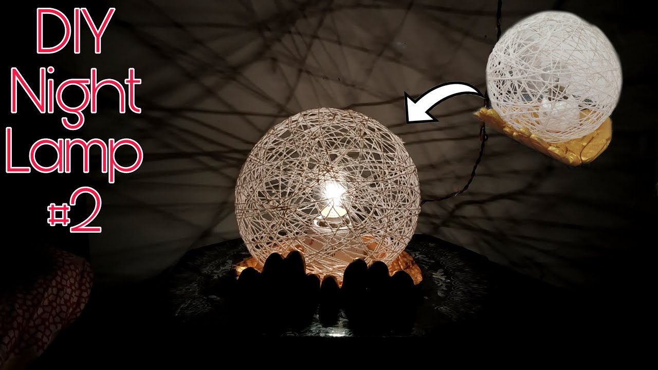 Night lamp craft Night lamp for bedroom Night lamp making at home