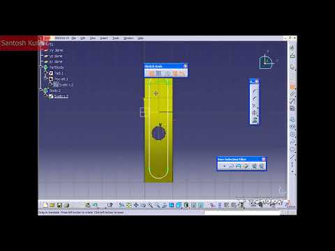 CATIA v5 | DASSAULT SYSTEMES | Walkthrough Part - 104 | BOOLEAN INTERSECT APPLICATION