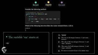 2021 AP CSA MCQ Question 17 - For Loop Iteration and Summation
