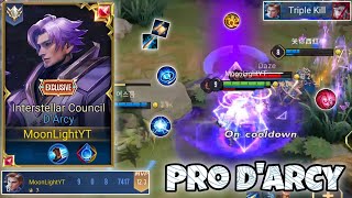 D'Arcy Mid Lane Pro Gameplay | New Best Build | Arena of Valor | Liên Quân mobile