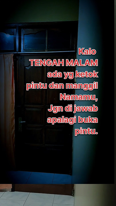 TAMU TENGAH MALAM 😱😱😱 #remix #malamjumat #seram #angker #rumahhantu #horrorstories #kisahnyata