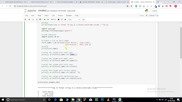 Basics of String Formatting in Pandas dataframe