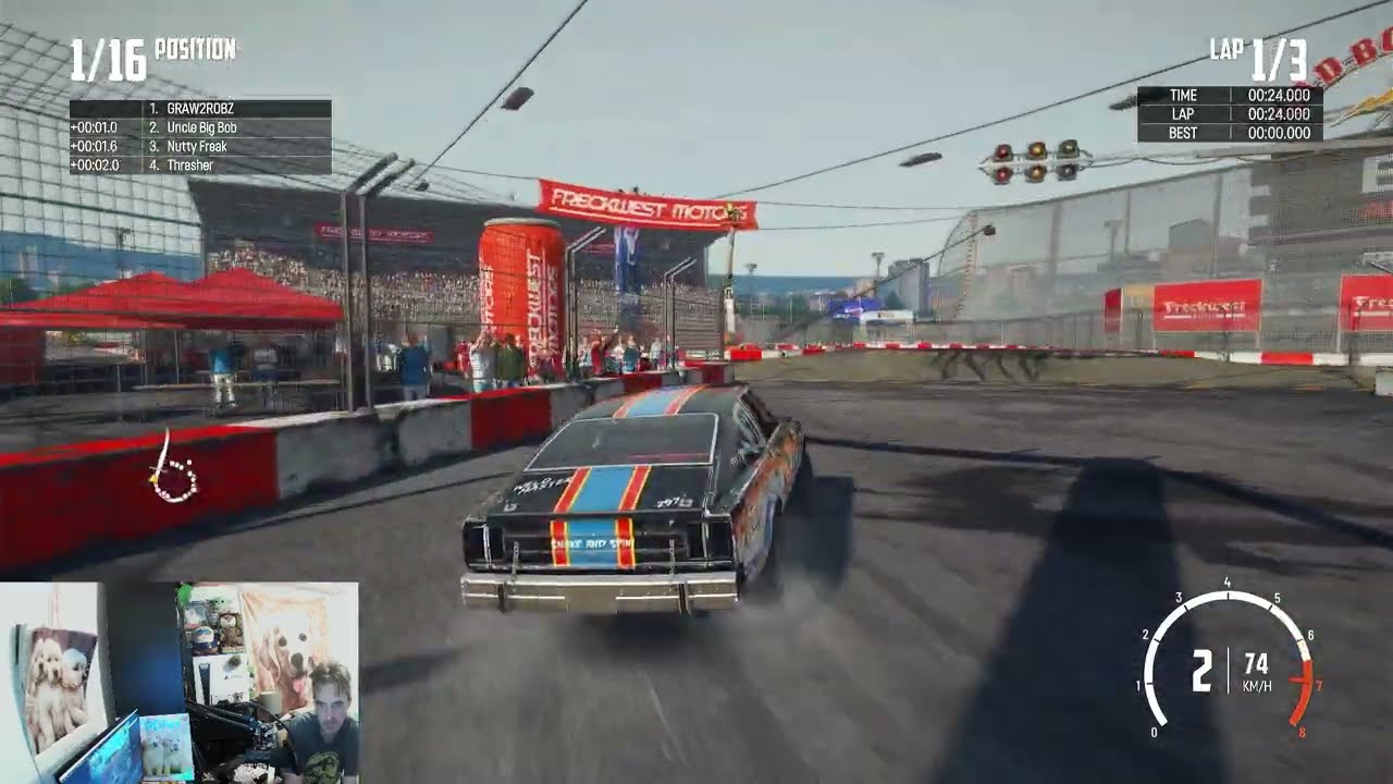 Wreckfest - Madman Stadium Figure 8 Reverse - Gameplay on Game Pass Core XBOX Series X|S in 2025