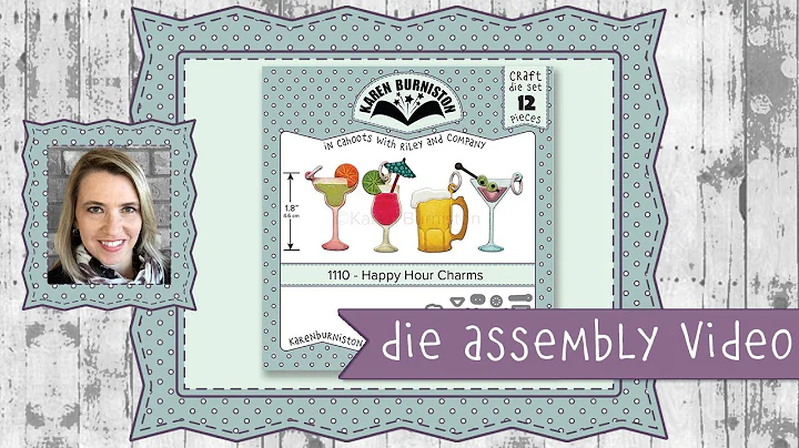 Karen Burniston Die Set 1110 Happy Hour Charms Ass...
