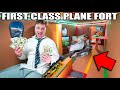 24 Hour BOX FORT AIRPLANE First Class Billionaire