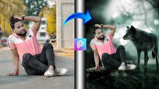 Winter Wolf Concept Photo Editing Tutorial PicsArt || PicsArt Winter & Wolf Photo Editing Tutorial screenshot 5