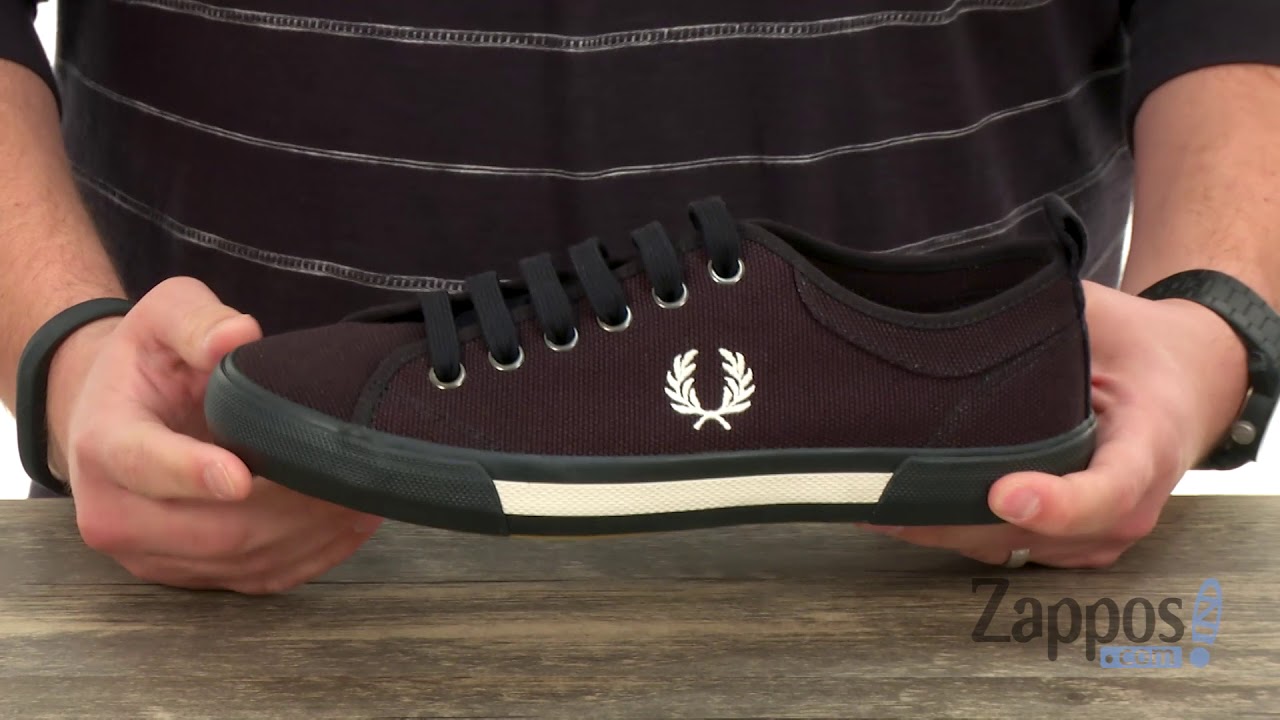 fred perry horton canvas trainers