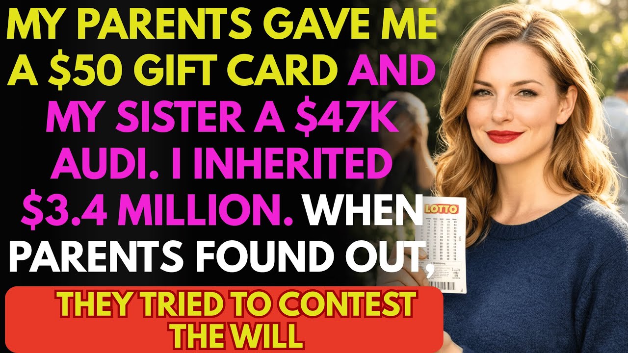 On Christmas, My Parents Gave Me A $50 Gift Card And My Sister A $47K Audi—I Inherited $3.4M They...