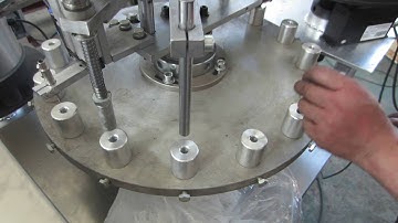 MIC-glue filling and capping machine running video link