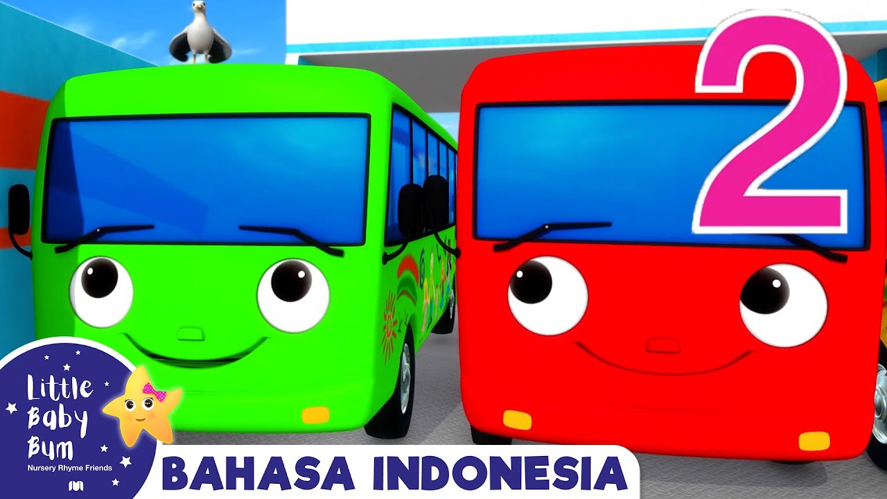Sepuluh Bus Kecil ・Lagu Anak-Anak・Kids Cartoons・Little Baby Bum