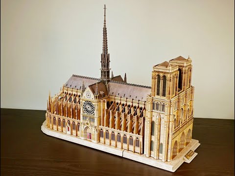 Building the CubicFun 3D Puzzle of the Notre Dame de Paris - 3