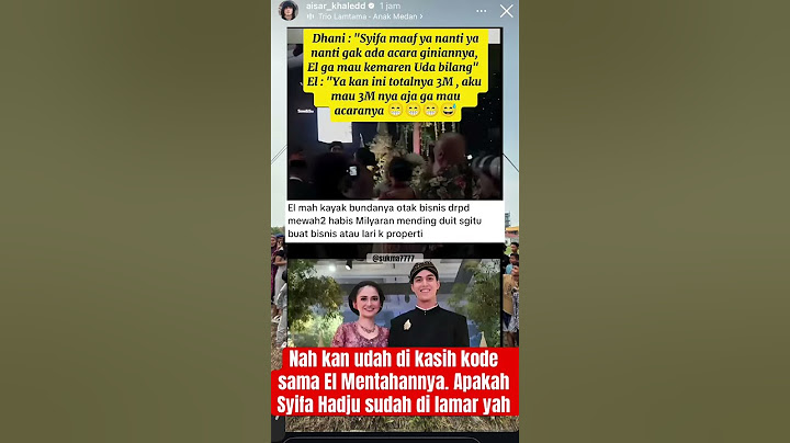 El Rumi bocorkan persiapan pernikahannya dengan Syifa Hadju #syifahadju #elrumi
