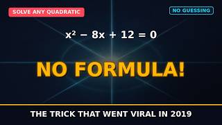 Solve ANY Quadratic WITHOUT the Formula (Viral Trick!)