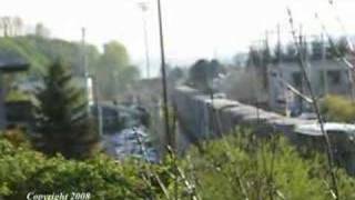BNSF #4590 leads a garbage train 4/26/08