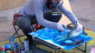 Amazing Street Spray Paint Artist. Lublin, Poland 2019