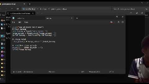 pemrograman dasar part 2 (aplikasi kasir)