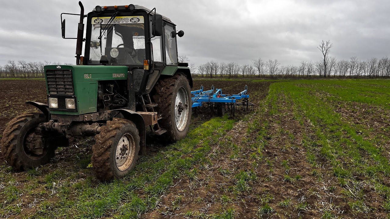 Ставим двигатель на Т-150К. Продолжаем культивацию на МТЗ 82.1 с культиватором КГШ.4