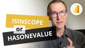 Distinguishing HASONEVALUE from ISINSCOPE