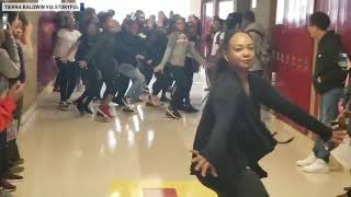 Michigan teacher goes viral after dancing through the halls to...