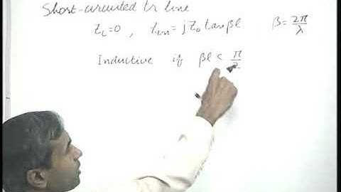 Transmission Lines Section as Circuit Elements