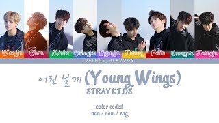 Stray Kids (스트레이 키즈) — 어린 날개 (Young Wings) (Color Coded Han\/Rom\/Eng Lyrics)