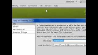 Site Definition & FTP in Dreamweaver