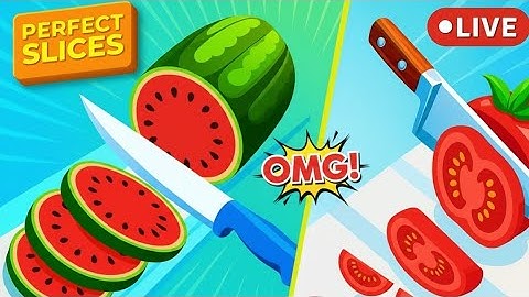 🔪 PERFECT SLICES LIVE! | Ultimate Satisfying Cutting Game & ASMR Gameplay! 🍎🥕#livestream