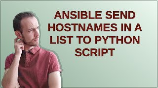 Ansible send hostnames in a list to python script