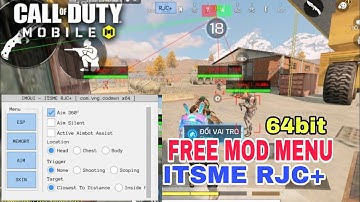 codm mod menu 1.8.40 vng imgui 64bit & 32bit new patch free key no ban no root