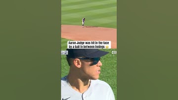 Aaron Judge was able to stay in the game after this 🙏