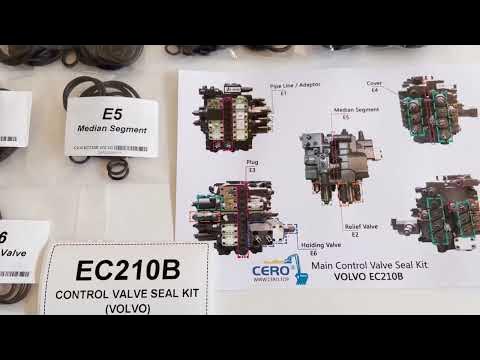 Volvo EC210B EC210BLC Main Control Valve Seal Kit HYEST UX28-86 MCV  VOE14532821 