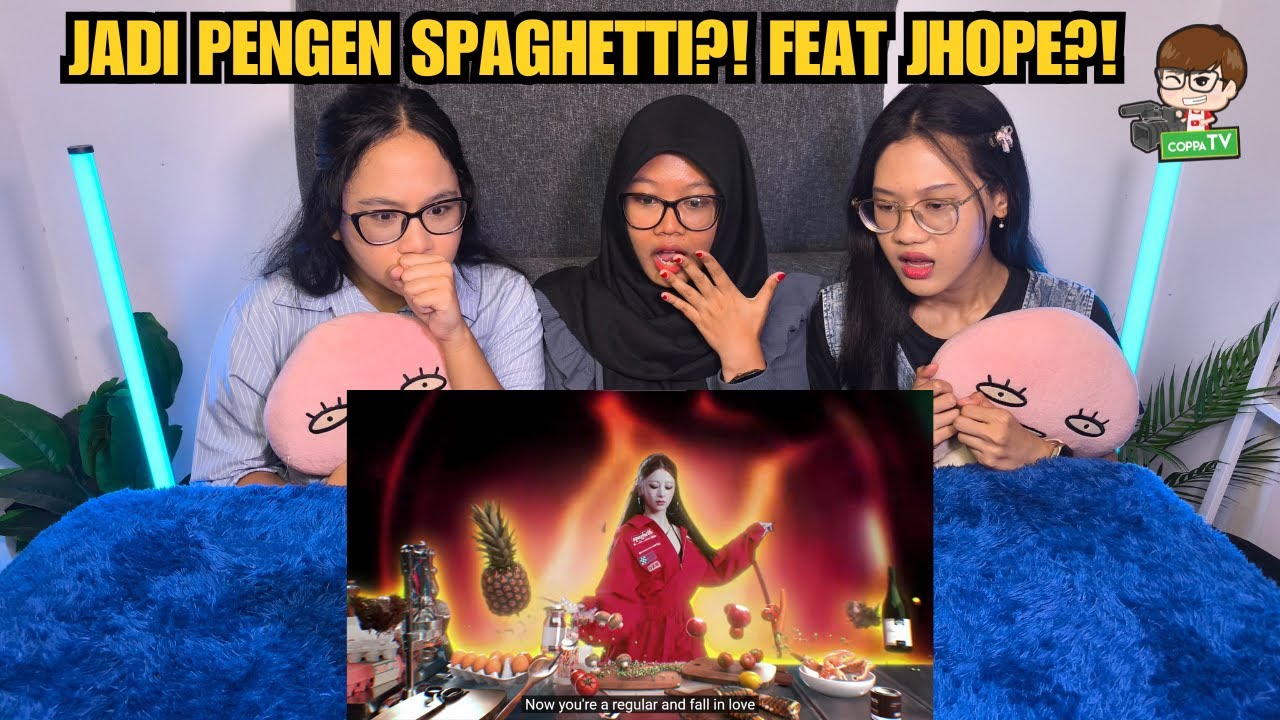 LE SSERAFIM (르세라핌) 'SPAGHETTI (feat. j-hope of BTS)' OFFICIAL MV - REACTION [ INA ]