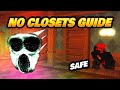 No closets or beds in doors guide