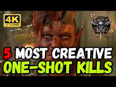 5 MOST Creative One-Shot Kills in Baldur's Gate 3! 💀💫 Patch 8 Gameplay 4K #baldursgate3 #rpg