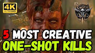 5 MOST Creative One-Shot Kills in Baldur's Gate 3! 💀💫 Patch 8 Gameplay 4K #baldursgate3 #rpg