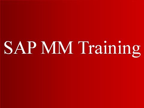 SAP ECC MM Training - Procurement of External Services (Video 7) | SAP MM Material Management