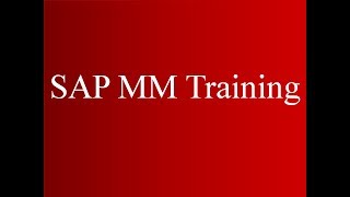 SAP ECC MM Training - Procurement of External Services (Video 7) | SAP MM Material Management