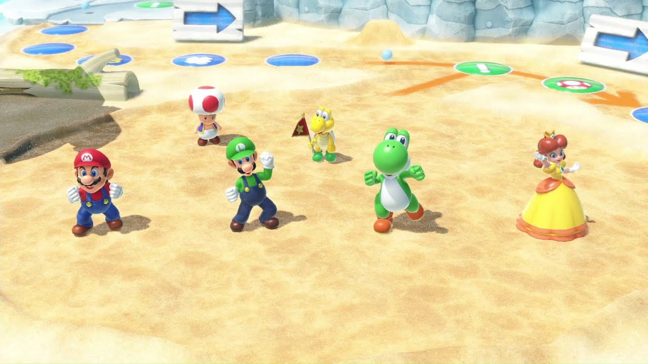 Mario Party Superstars - #6: Yoshi's Tropical Island - Mario, Luigi, Daisy, Yoshi (10 Turns)