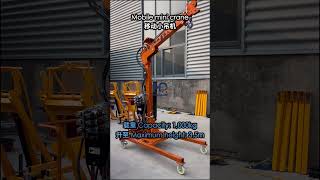 This Mobile Mini Crane is perfect for workshops.Extend the boom, lift tires or engines. #minicrane