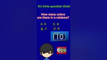 How many colors are there in a rainbow? #shorts #trivia #question #answer
