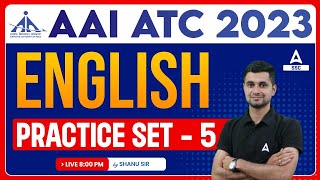 AAI ATC New Vacancy 2023 | AAI ATC English Classes by Shanu Sir | Practice Set 5