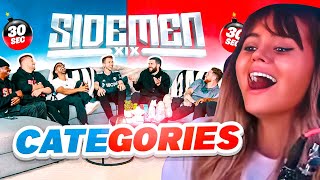 Talia Mar Reacts To SIDEMEN 30 SECOND CATEGORIES CHALLENGE