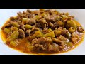 Como hacer Bistec con Ejotes en Salsa Roja | Receta muy Rendidora y Fácil😋