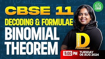 D - Formula (Binomial Theorem) | CBSE 11&12 | Sreeshma Maam | Xylem Tamil