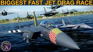 Fast Fighter Jet Drag Race: F-15E vs The World! | DCS