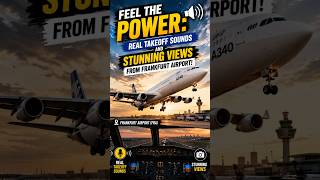 Feel the Power: Real Takeoff Sounds and Stunning Views from Frankfurt Airport!