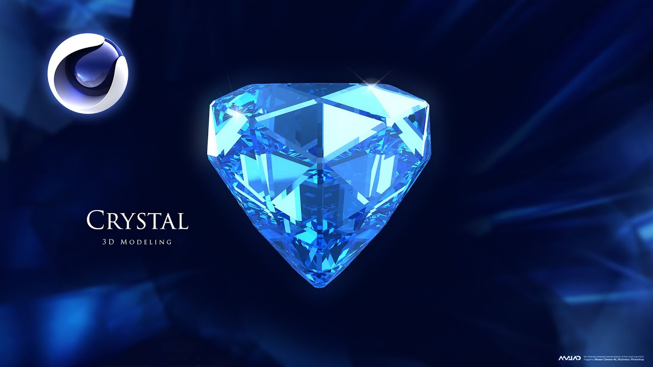 Реалистичный Кристалл. Diamond material. Realistic Crystal. Crystal creations