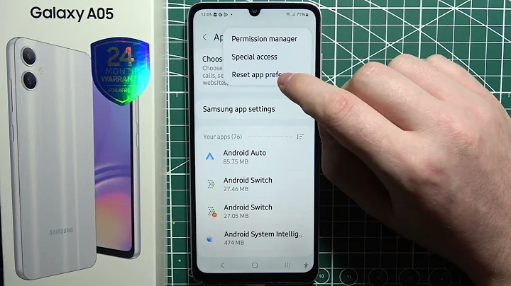 Samsung Galaxy A05: How to Reset App Preferences